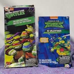 Teenage Mutant Ninja Turtles Valentine’s Day Cards 2 Boxes and Tattoos 2016-2018